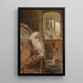 Monk in the wine cellar - Georg Rößler — framed artwork on a wall