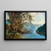 Lac Millstättersee avec des lavandières - Georg Schnreither — gerahmtes Bild an der Wand