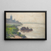Sommertag am Flussufer - Georg Sommer — gerahmtes Bild an der Wand