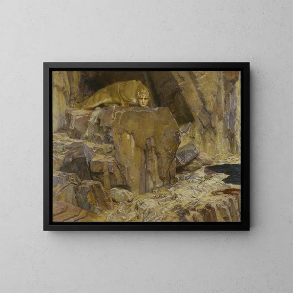 Die Sphinx - Georg von Rosen — gerahmtes Bild an der Wand