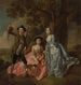 George Rogers and his wife Margaret and his sister Margaret Rogers - Francis Hayman — artwork view