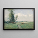 Landschaft mit einem Bach - George A. Boyle — gerahmtes Bild an der Wand