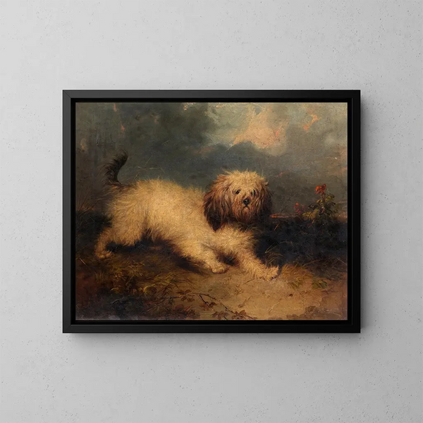 Ein Hund - George Armfield — gerahmtes Bild an der Wand