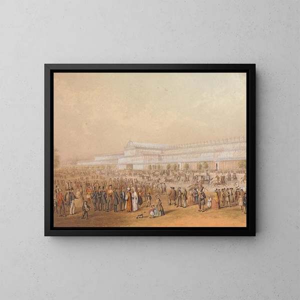 Palais de cristal de Hyde Park - George Baxter — gerahmtes Bild an der Wand