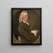 Ein Unbekannter Mann - George Beare — gerahmtes Bild an der Wand