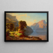 Vista di un lago tra le montagne - George Caleb Bingham — quadro incorniciato alla parete