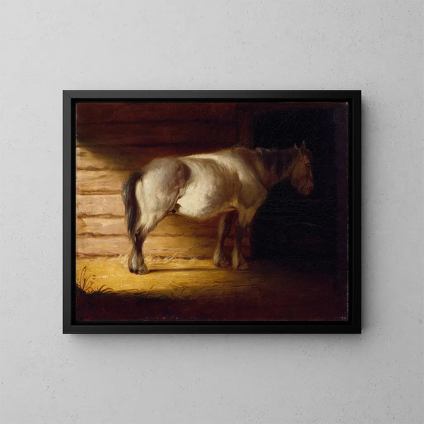 Altes Feldpferd - George Caleb Bingham — gerahmtes Bild an der Wand