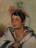 A-Nah-Kwet-To-Hau-Py-O Un ragazzo seduto tra le nuvole - George Catlin — vista dell’opera