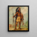 A-Wun-Ne-Wa-Be Oiseau du Tonnerre - George Catlin — gerahmtes Bild an der Wand