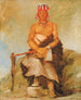 Ah-Sha-La-Cots-Ah Grain de beauté sur le front Chef du Parti républicain Pawnee - George Catlin — Ansicht des Kunstwerks