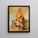 Ah-Sha-La-Cots-Ah Grain de beauté sur le front Chef du Parti républicain Pawnee - George Catlin — gerahmtes Bild an der Wand