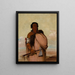 Ah-Sho-Cole Rotten Foot, ein anerkannter Krieger - George Catlin — gerahmtes Bild an der Wand