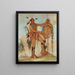 Ahmua die Wal, einer der wichtigsten Helden von Keeokk - George Catlin — gerahmtes Bild an der Wand