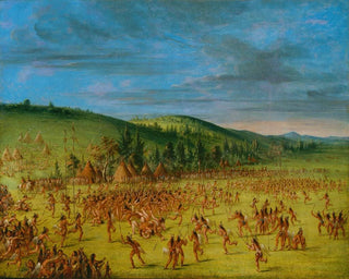George Catlin - BallPlay of The ChoctawBall Up.webp