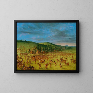 George Catlin - BallPlay of The ChoctawBall Up.webp