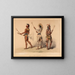 Spieler mit Ball - George Catlin — gerahmtes Bild an der Wand