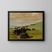 Bisons dans un trou d'eau - George Catlin — quadro incorniciato alla parete