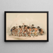 Danza dei bisonti - George Catlin — quadro incorniciato alla parete