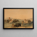 Jagd auf Bisons - George Catlin — gerahmtes Bild an der Wand