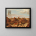 Danse du taureau, cérémonie OKeePa des Mandans - George Catlin — gerahmtes Bild an der Wand