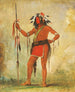 Ch-Be-Mb-Bee Derjenige, der überall sitzt, ist ein Tapferer - George Catlin — Ansicht des Kunstwerks