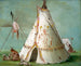 Cabane des vingt-cinq peaux de buffle - George Catlin — vista dell’opera