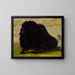 Bison morente colpito da una freccia - George Catlin — quadro incorniciato alla parete