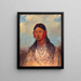 Aigle de guerre femelle Koonzayame - George Catlin — gerahmtes Bild an der Wand
