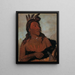 Mah-tche-ga Kleiner Bär ein Hunkpapa-Krieger - George Catlin — gerahmtes Bild an der Wand