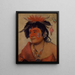 Pah-shee-nu-shaw un guerriero - George Catlin — quadro incorniciato alla parete