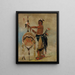 Pash-ee-pa-h Petit Chef Poignardant un Vénérable Chef Sauk - George Catlin — gerahmtes Bild an der Wand