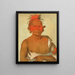 Pasheepah Little Stabbing Chief, il più giovane dei Black Hawks Braves - George Catlin — quadro incorniciato alla parete