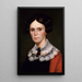 Portrait einer Frau - George Catlin — gerahmtes Bild an der Wand