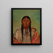 Ru-Ton-Wee-Me Taube auf dem Flügel - George Catlin — gerahmtes Bild an der Wand