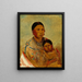 Ru-Ton-Ye-Wee-Ma, die stolze Taubenfrau von White Cloud - George Catlin — gerahmtes Bild an der Wand