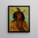 Say-Say-Gon Hail Storm Chef de guerre - George Catlin — quadro incorniciato alla parete