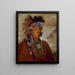 Sh-Me-Ks Vedere il lupo come un capo - George Catlin — quadro incorniciato alla parete