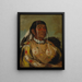 Sha-C-Pay, der Sechs-Chef der Ojibwés der Ebenen - George Catlin — gerahmtes Bild an der Wand
