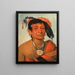 Sha-W-No Le Sud, un guerrier reconnu - George Catlin — gerahmtes Bild an der Wand