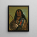 Shn-Ka, il capo canino del gruppo The Bad Arrow Points - George Catlin — quadro incorniciato alla parete