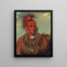 Shon-Ta-Yi-Ga Petit Loup, un guerriero famoso - George Catlin — quadro incorniciato alla parete