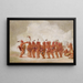 Danse des esclaves Sac et Fox - George Catlin — gerahmtes Bild an der Wand