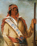 Steeh-Tcha-K-Me-Co Il Grande Re ha qualificato Ben Perryman come capo - George Catlin — vista dell’opera