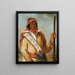 Steeh-Tcha-K-Me-Co Il Grande Re ha qualificato Ben Perryman come capo - George Catlin — quadro incorniciato alla parete