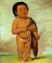 Tcha-As-Ka-Ding Petit-fils de Buffalo Bulls Back Fat - George Catlin — Ansicht des Kunstwerks