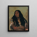 Tch-N-Su-Mns-Ka Sand Bar Épouse du commerçant François Chardon - George Catlin — quadro incorniciato alla parete