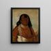 Th-Tot-Sah besser bekannt unter dem Namen Tohausen Little Bluff First Chief - George Catlin — gerahmtes Bild an der Wand