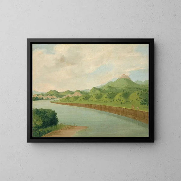 La tour à 1100 miles au-dessus de Saint-Louis - George Catlin — gerahmtes Bild an der Wand