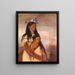 Tnkahthye Thunderer ein Junge und Wunpntomee White Weasel ein Mädchen - George Catlin — gerahmtes Bild an der Wand