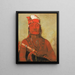 TohKéTo Pierre con corna un capo - George Catlin — quadro incorniciato alla parete